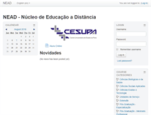 Tablet Screenshot of moodle.cesupa.br